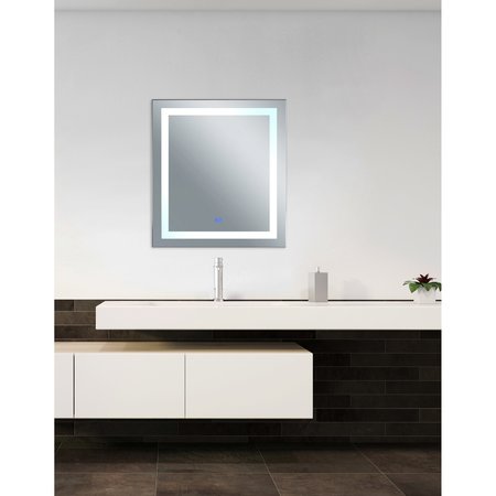 Cwi Lighting Rectangle Matte White Led 40 In. Mirror From Our Abril Collection 1232W40-36-A